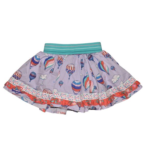 WILDFLOWERS $40 Blue High Hopes Balloon Flare Skirt Skort Girl's‎ 2T - Picture 2 of 3